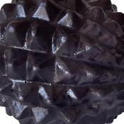 Fruit décoratif en bois, noir - S