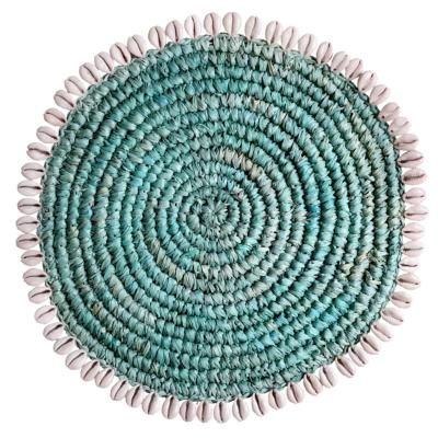 Set de table Roxy turquoise, coquillages 