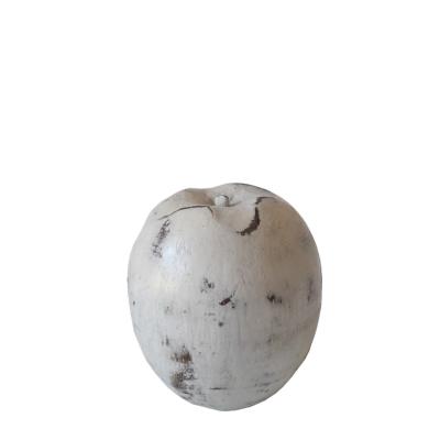 Pomme décorative blanche - M
